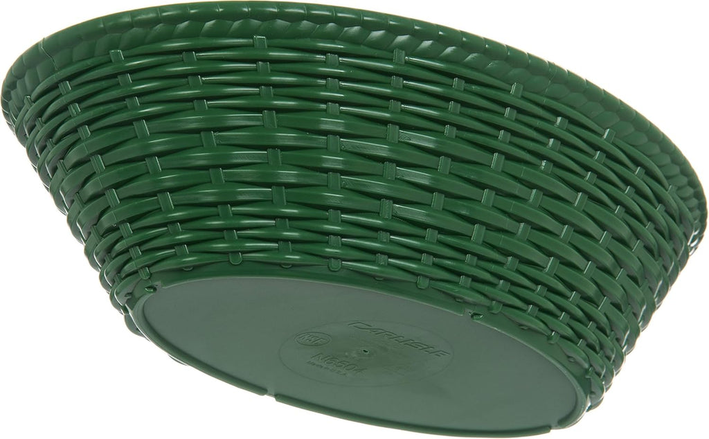 Oval Serving Basket, 9 x 6, Green (Pack of 12) K32799