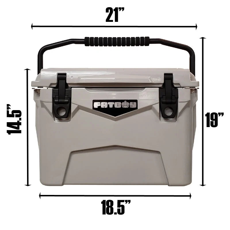 20 Quart Roto Molded Hard Sided Cooler Sand (Tan) C14740