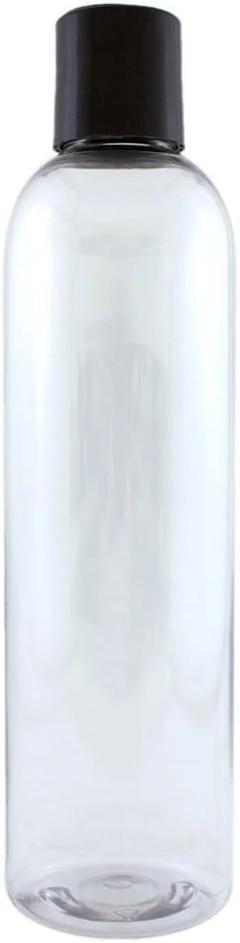 8 Fl Oz Clear Plastic Bottle With Dispenser Lid (12 Pack) U736