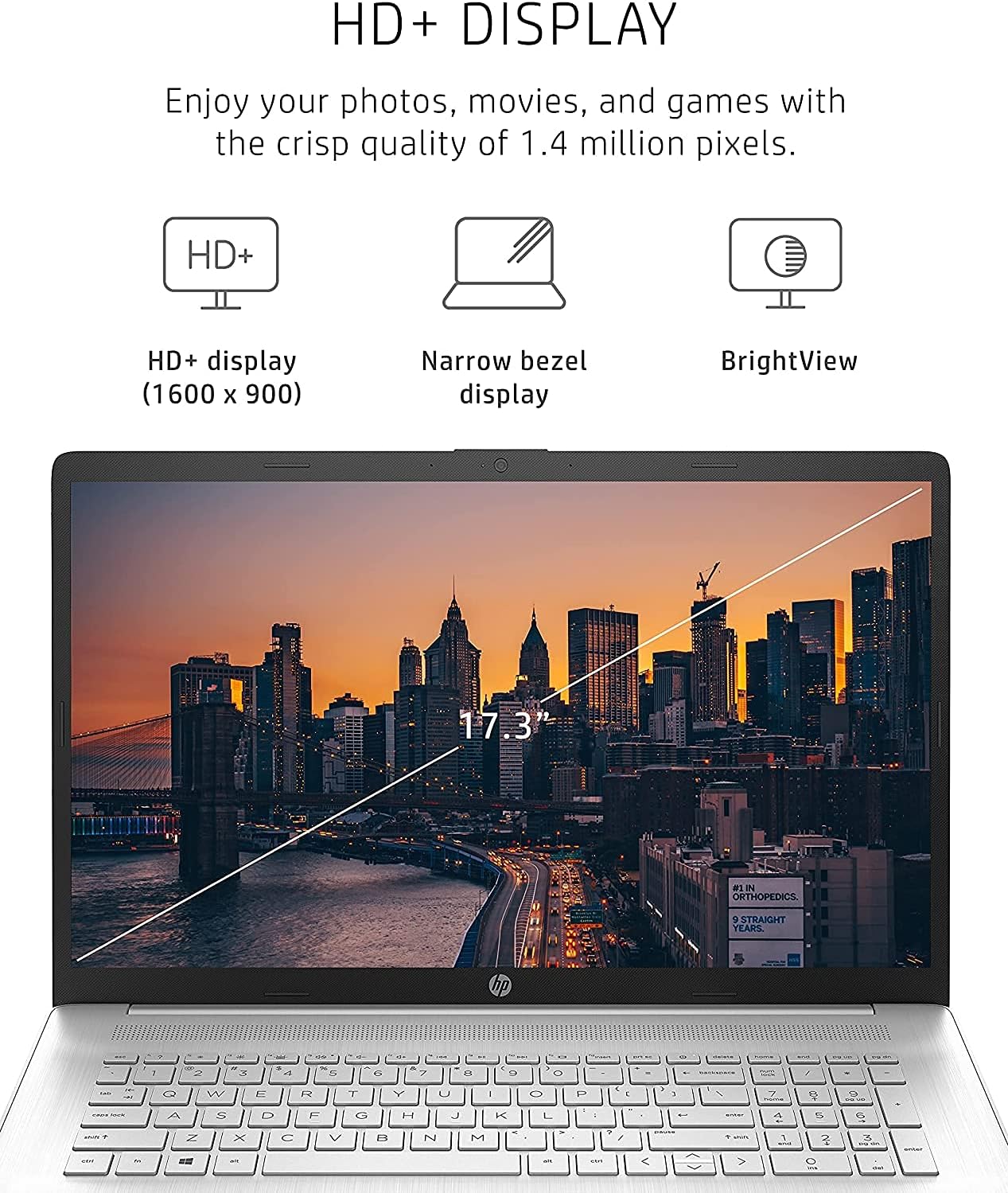 17.3" HD+ AMD Athlon Silver 3050U 4GB RAM 256GB SSD Laptop Y699