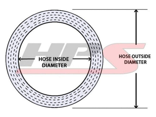 10 Feet Red Reinforced Silicone Heater Hose P967