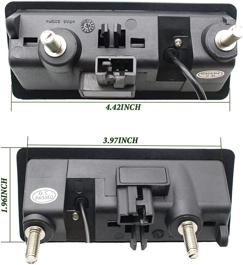 Trunk Handle Backup Camera with Moving Guide Line and 5 AHD TFT LCD Screen Monitor Pack of 2 J10798