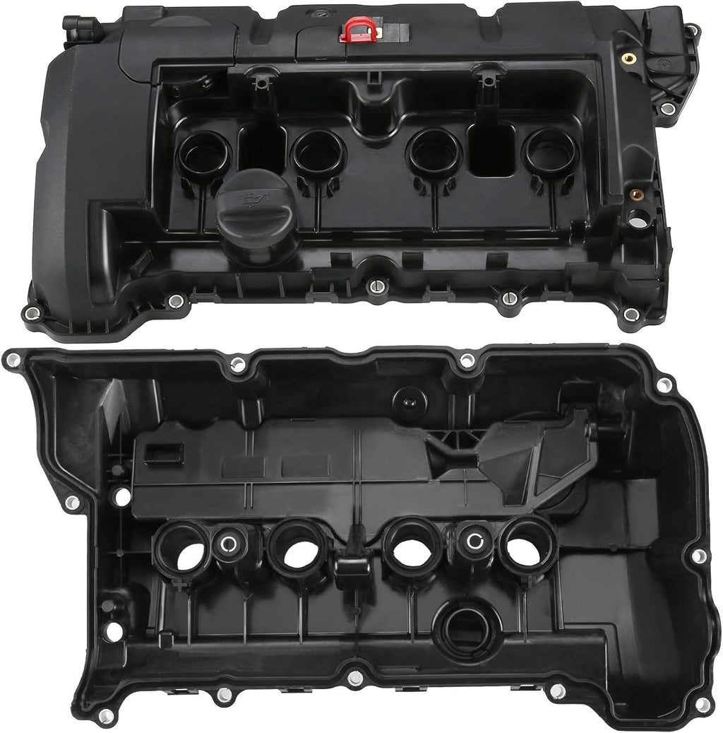 Engine Valve Cover with Gasket & Cap Compatible with Mini Cooper 1.6L DOHC Z959268