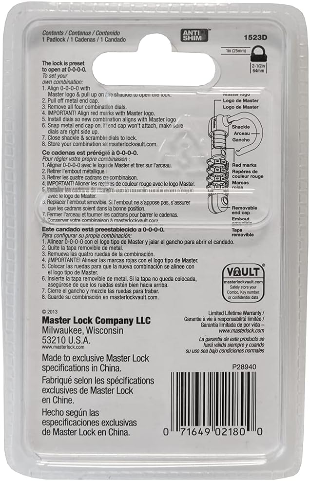 Combination Padlock R510