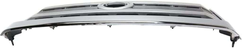 Painted Silver Shell/Gray Insert Grille Assembly with Chrome Molding and Front Emblem V381