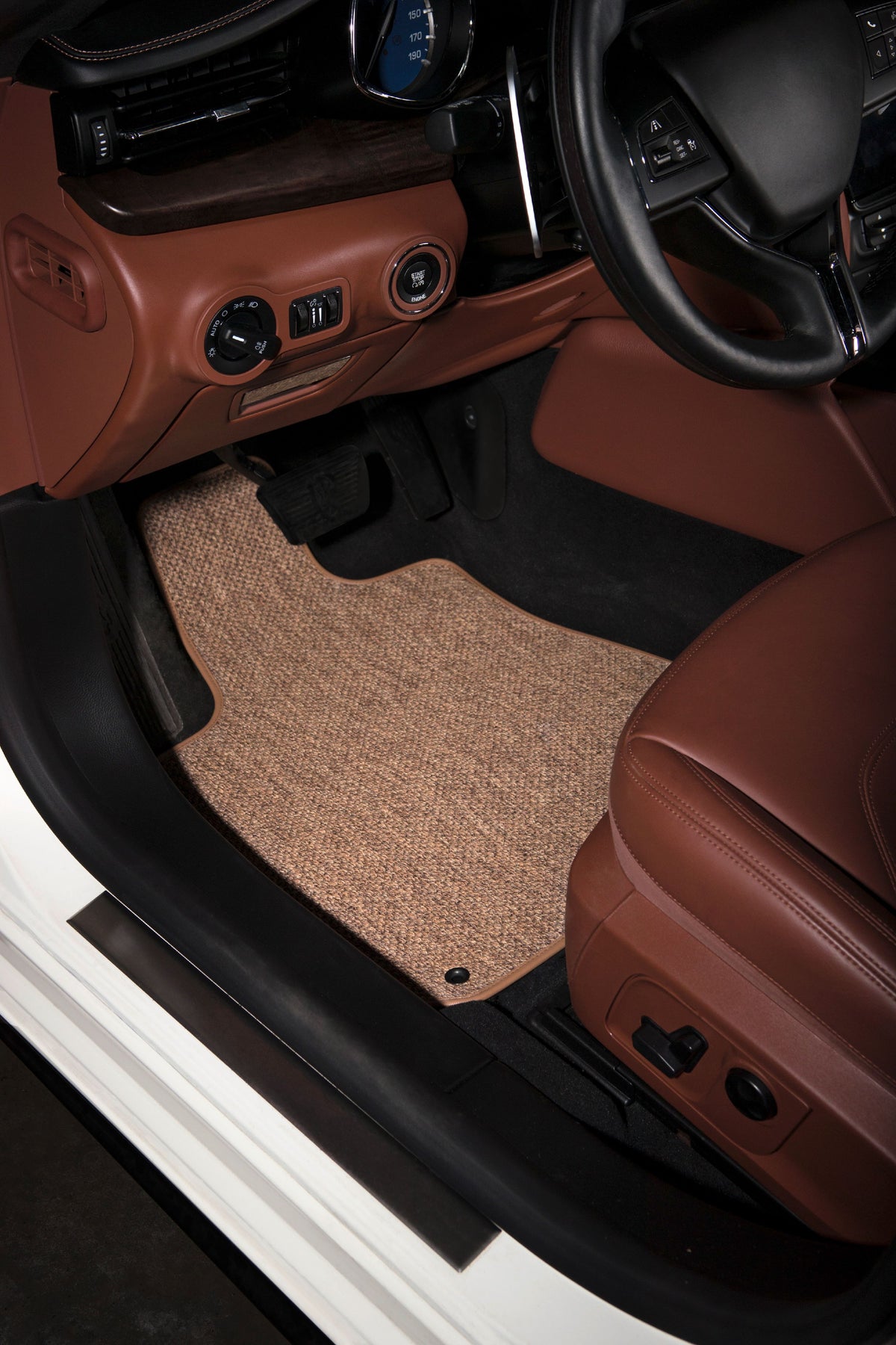 Beige Textile Car Mats F6653