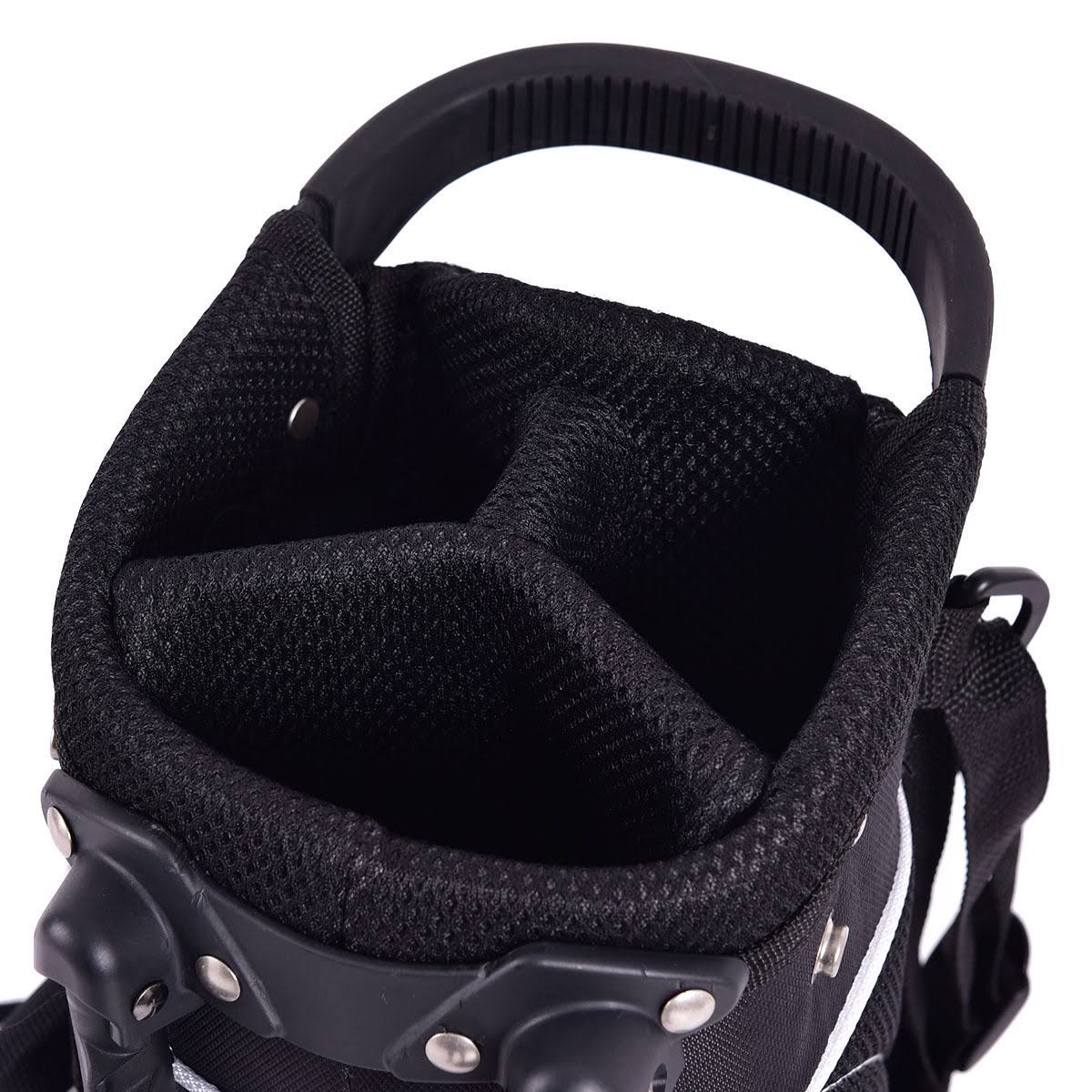 Black Golf Stand Cart Bag with 4 Way Divider B3118