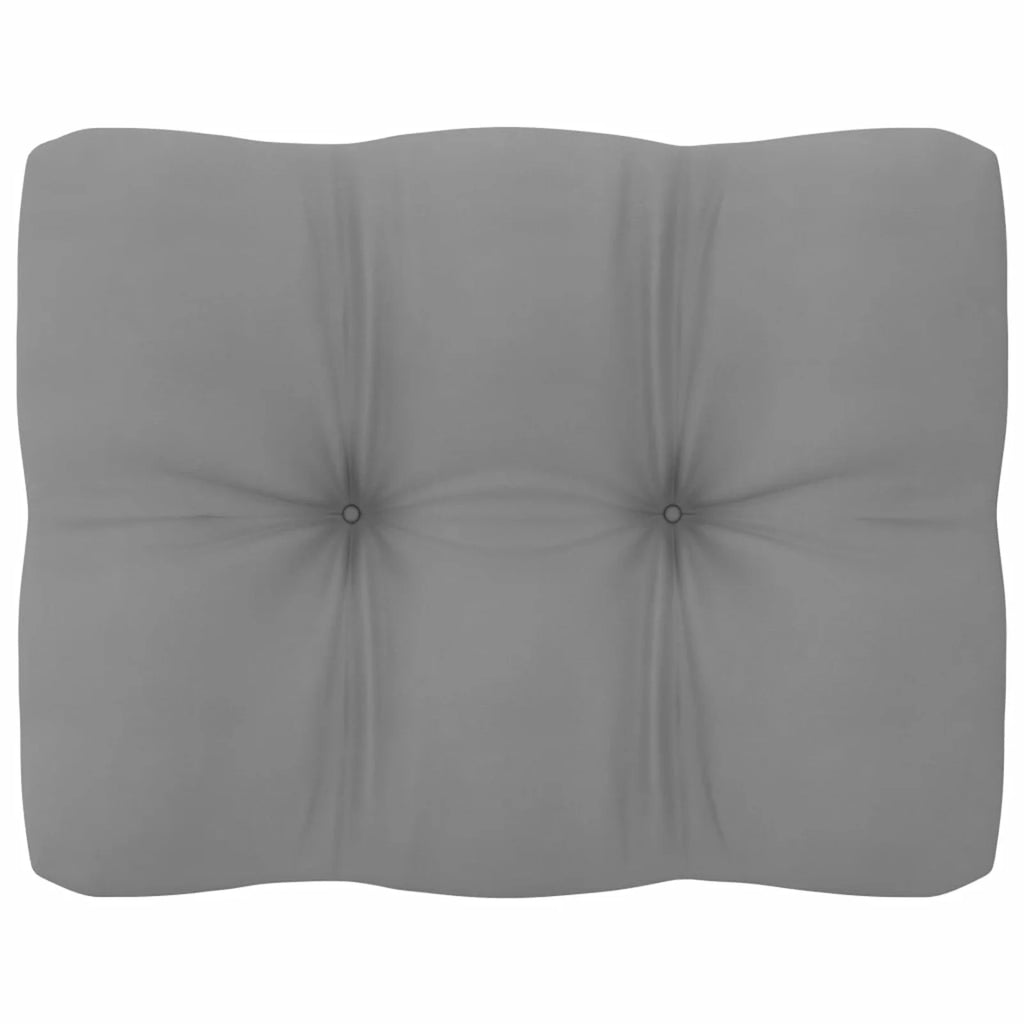 11 Piece Patio Lounge Set with Gray Cushion Pinewood Sectional Outdoor Furniture Set B6336