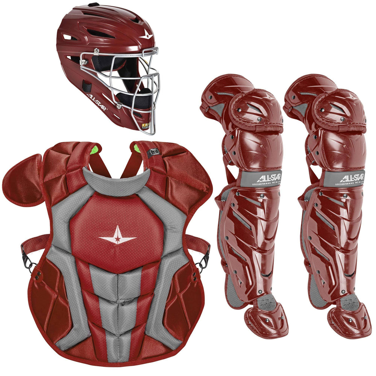 Maroon Youth Baseball Catcher Package L9665