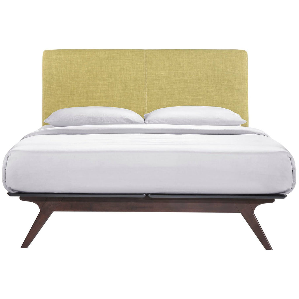 Full Bed in Cappuccino/Green P9478