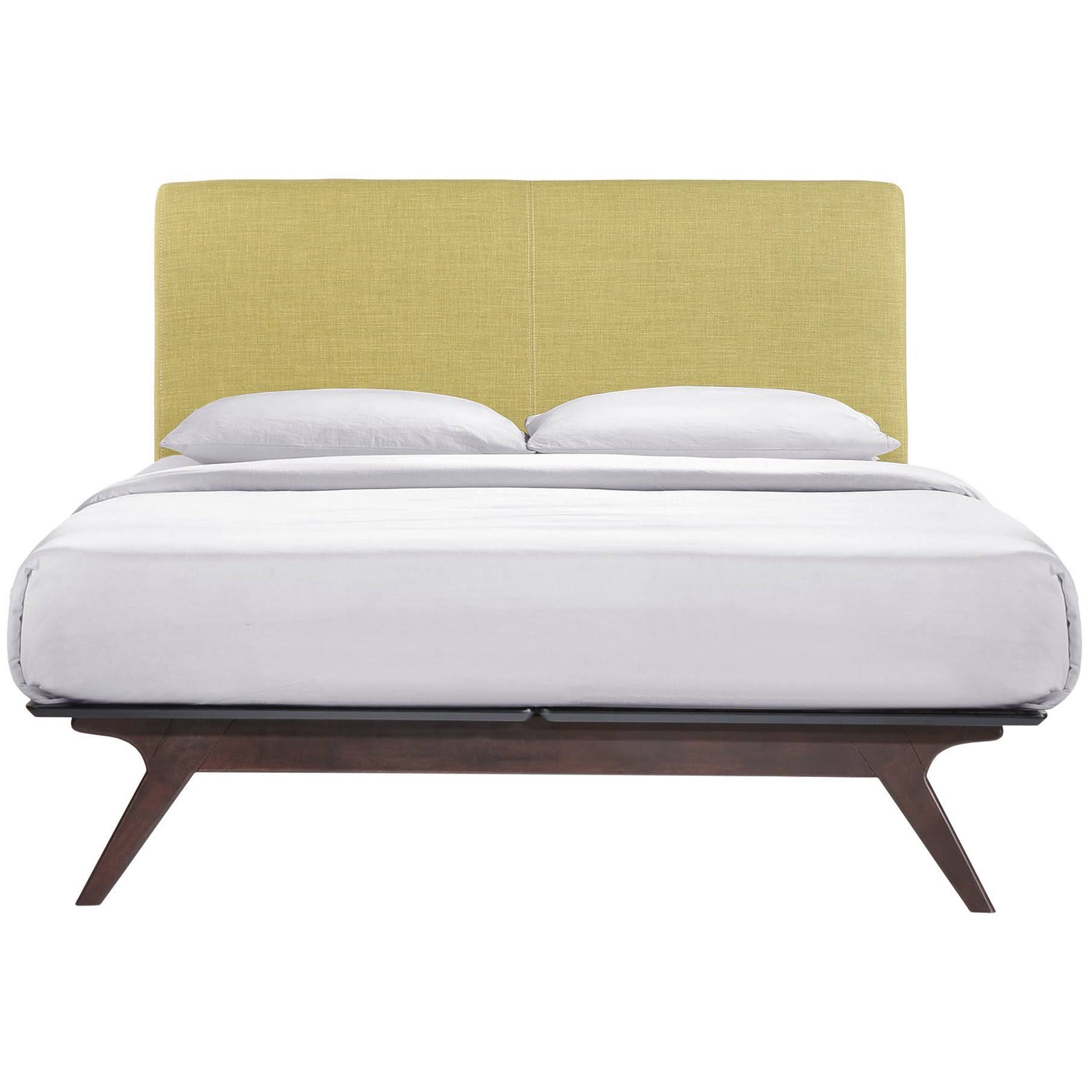 Full Bed in Cappuccino/Green P9478