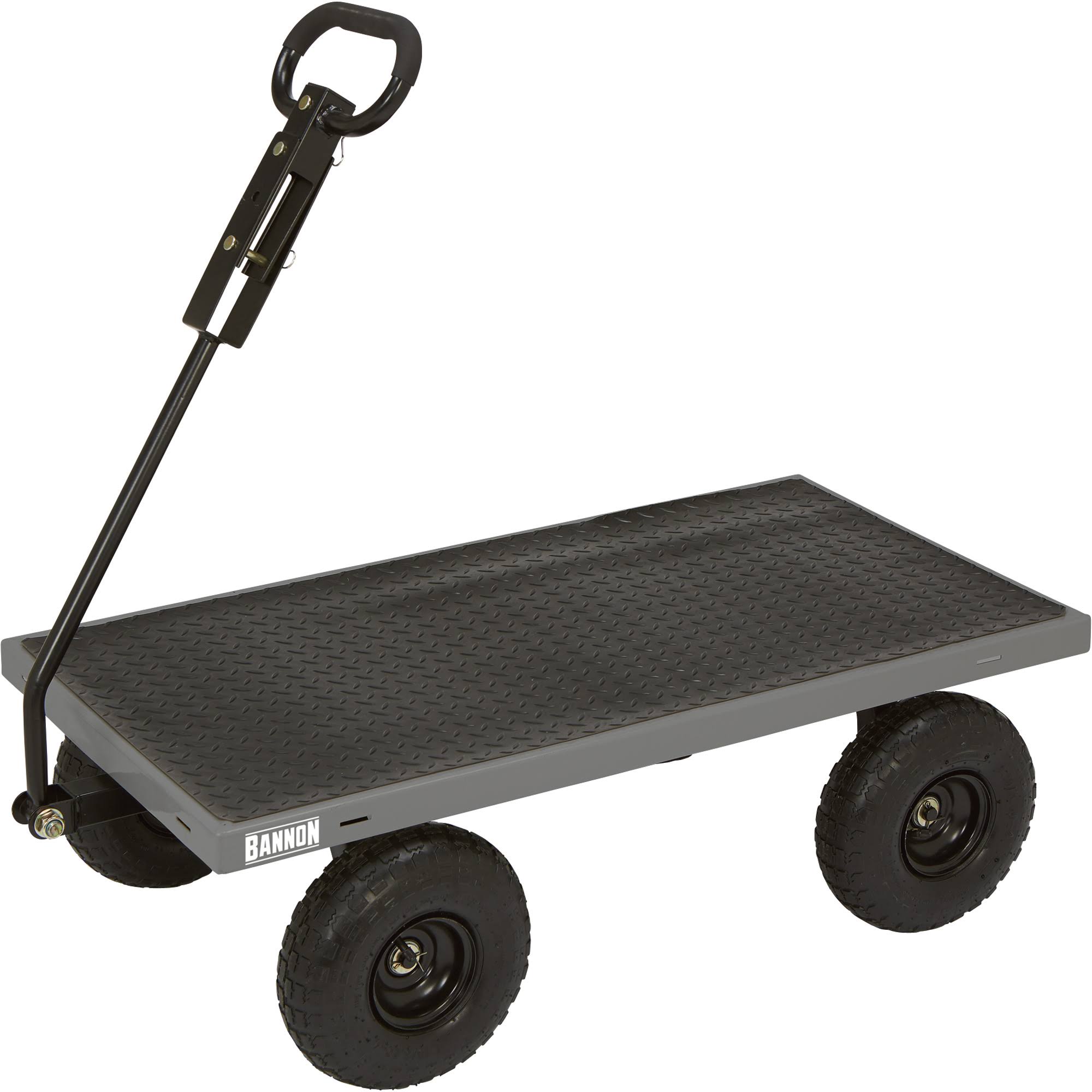 Industrial-Grade Steel Wagon, 800 lbs Capacity, 10 inch Tires L7273