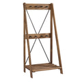 Brown Solid Wood Hall Tree O281230