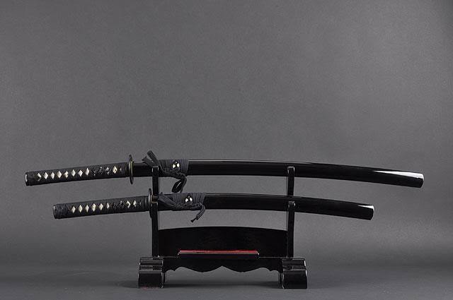 Japanese Samurai Katana and Wakizashi Swords A3020