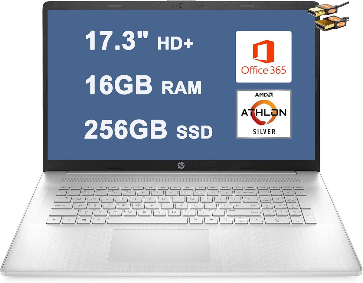 17.3" HD+ AMD Athlon Silver 3050U 4GB RAM 256GB SSD Laptop Y699