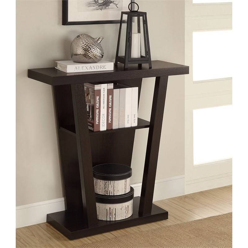 Angled Entry Table in Cappuccino H34153