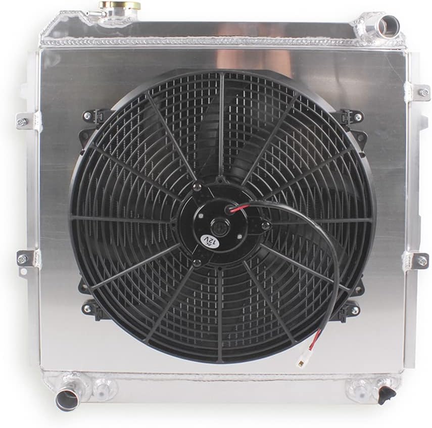 3 Rows Core Aluminum Cooling Radiator for Jeep CJ5 CJ6 CJ7 V8 Conversion Chevy Engine J9927