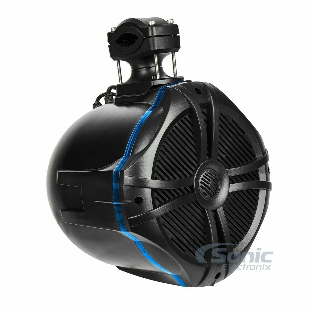 600W 8" 4-Ohms Marine Tower Speakers with RGB Lights and Remote O413