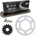 Drive Sprocket Chain Combo Front 16 Rear 46 Tooth 520NZ Standard 118 Link Pack of 2 X38139