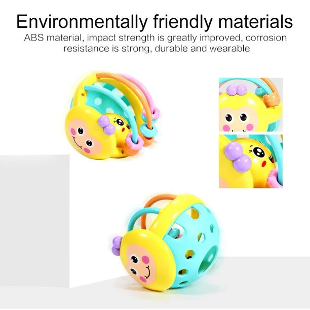 Rattle Ball Sensory Teether Toy Silicone Baby Toy F84978