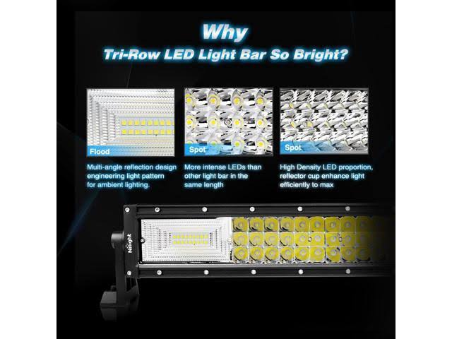 52inch 783W Curved Triple Row LED Light Bar O90175