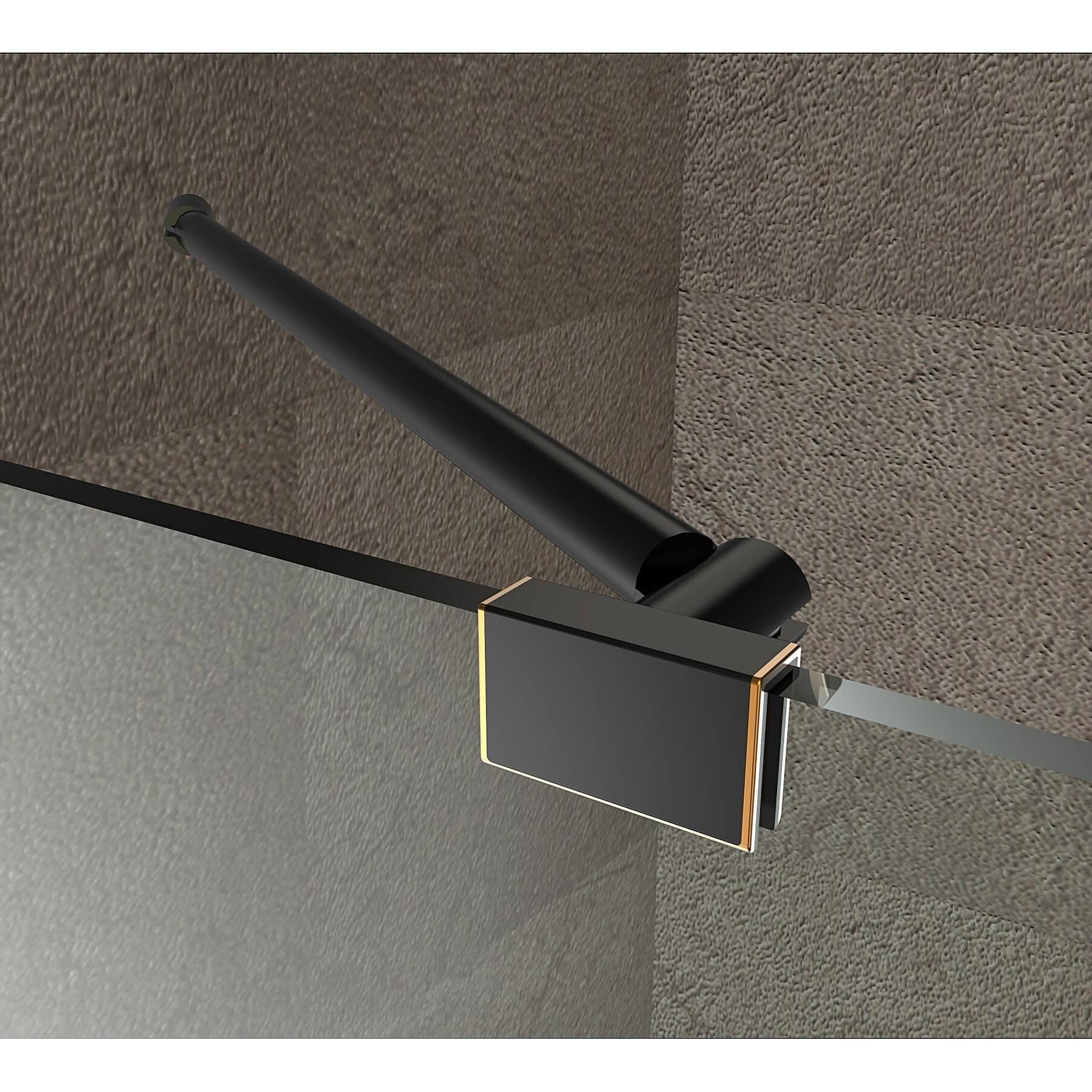 Frameless Hinged Shower Door, 55x22 x 72 P245562