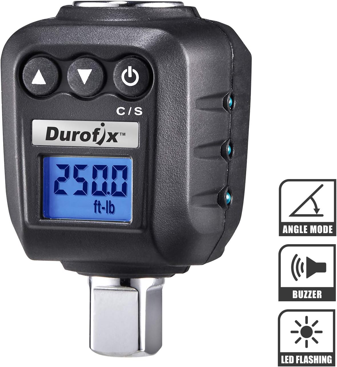 1/2" Heavy Duty Digital Torque Adapter with Buzzer and LED Flash Notification Q6052