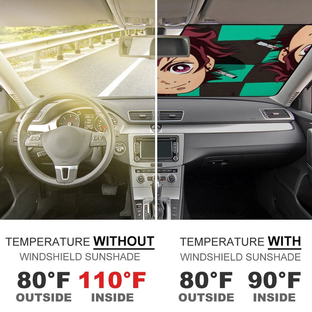 Foldable Reflective Car Windshield Sunshade Q4280
