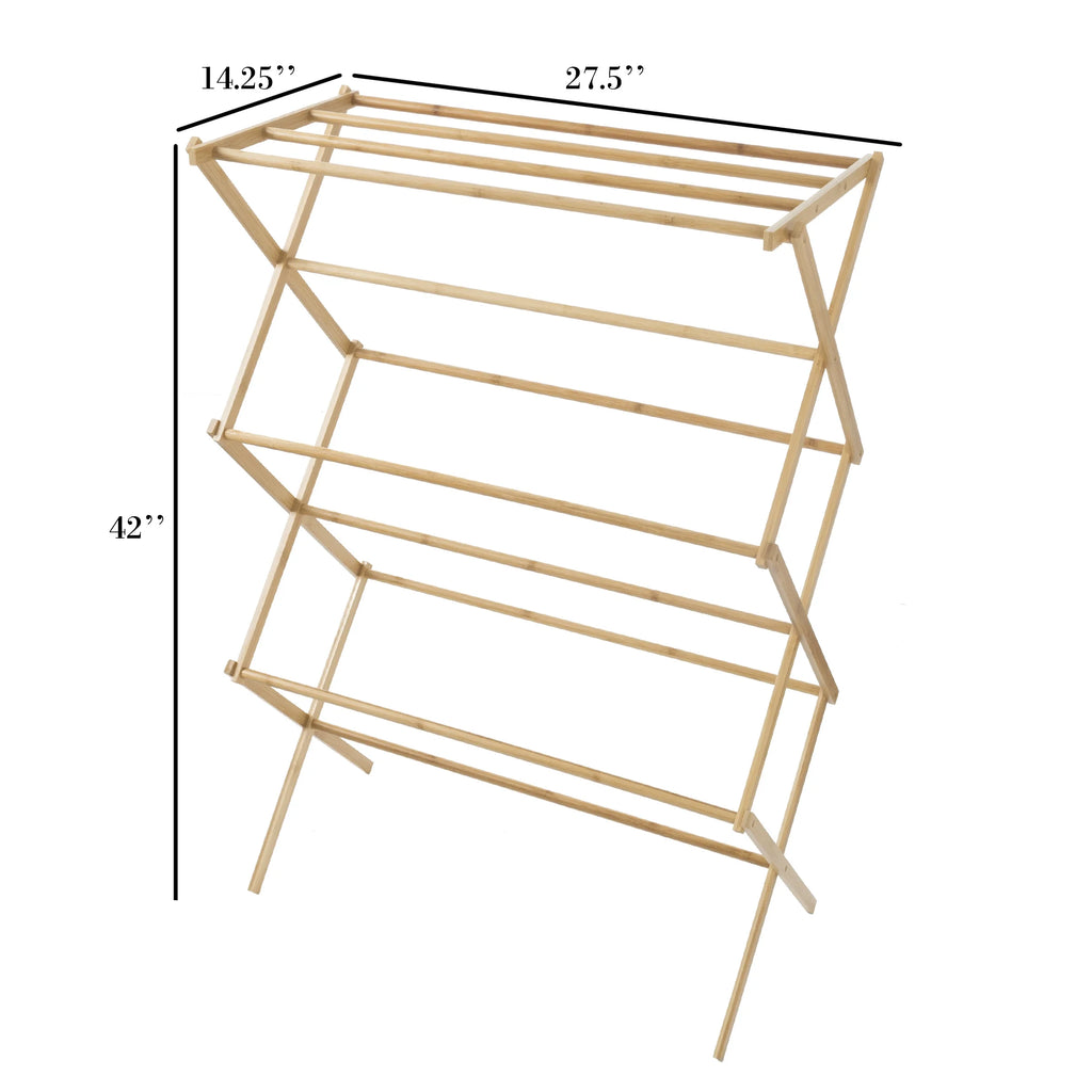 Collapsible Bamboo Clothes Drying Rack E2841