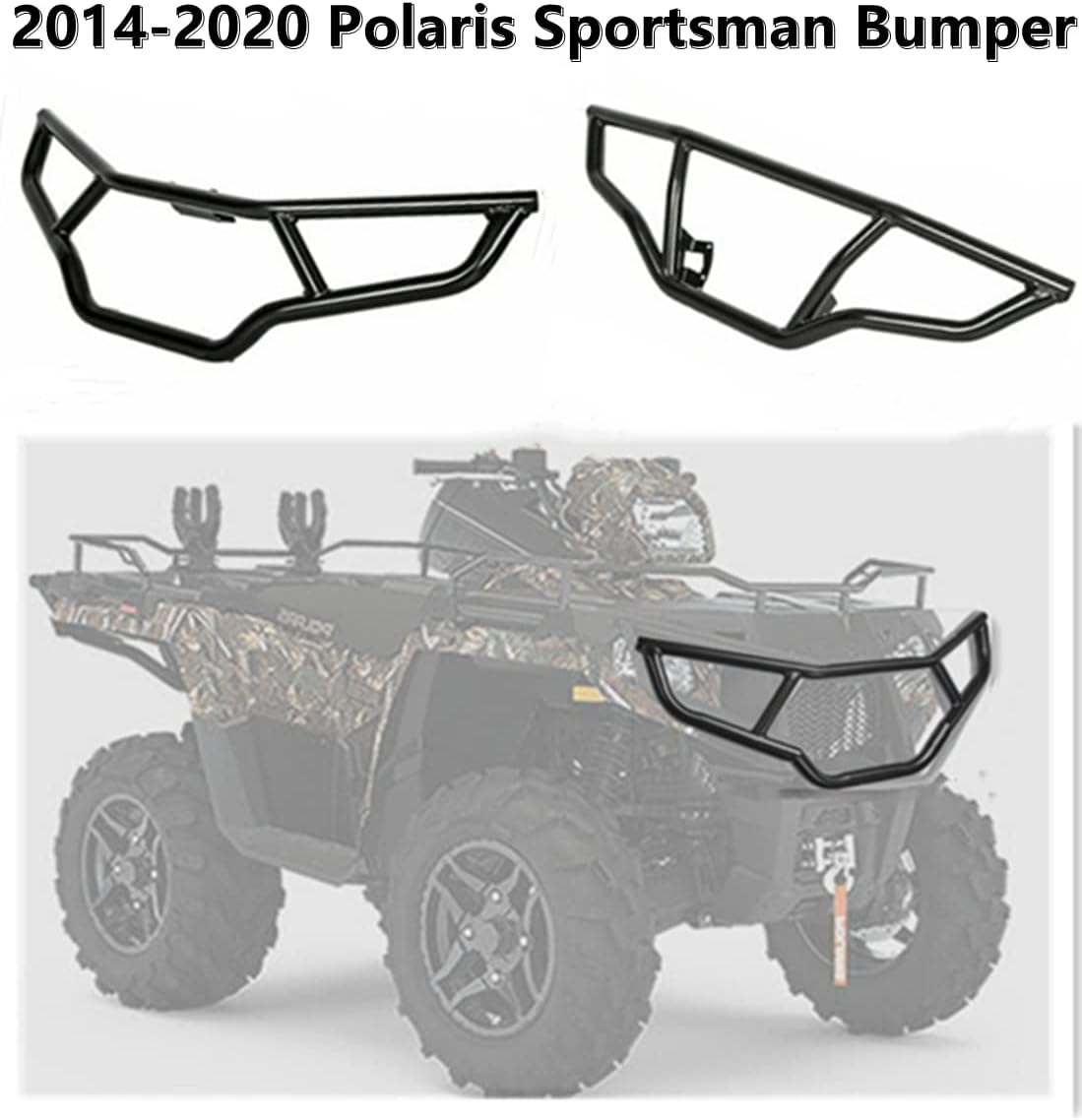 ATV Front and Rear Brush Bumper Protector, 2pcs J667