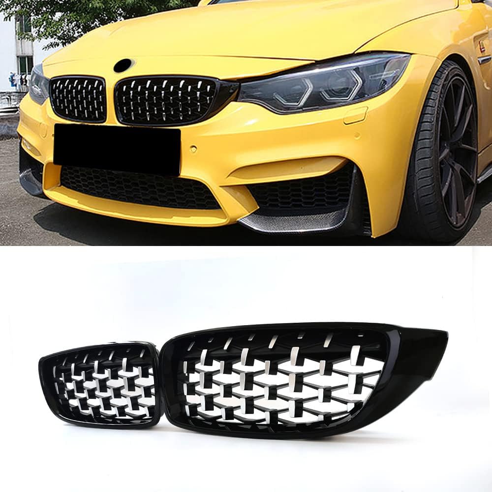 Gloss Black ABS Kidney Grille, 2-pc Set P6690