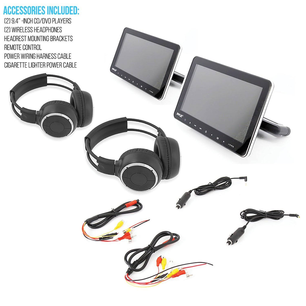 9.4x22 Car Headrest DVD Player Kit F74750