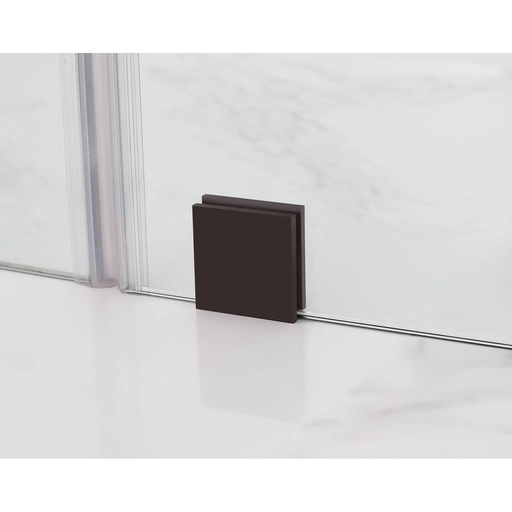 Frameless Hinged Shower Door, 55x22 x 72 P245562