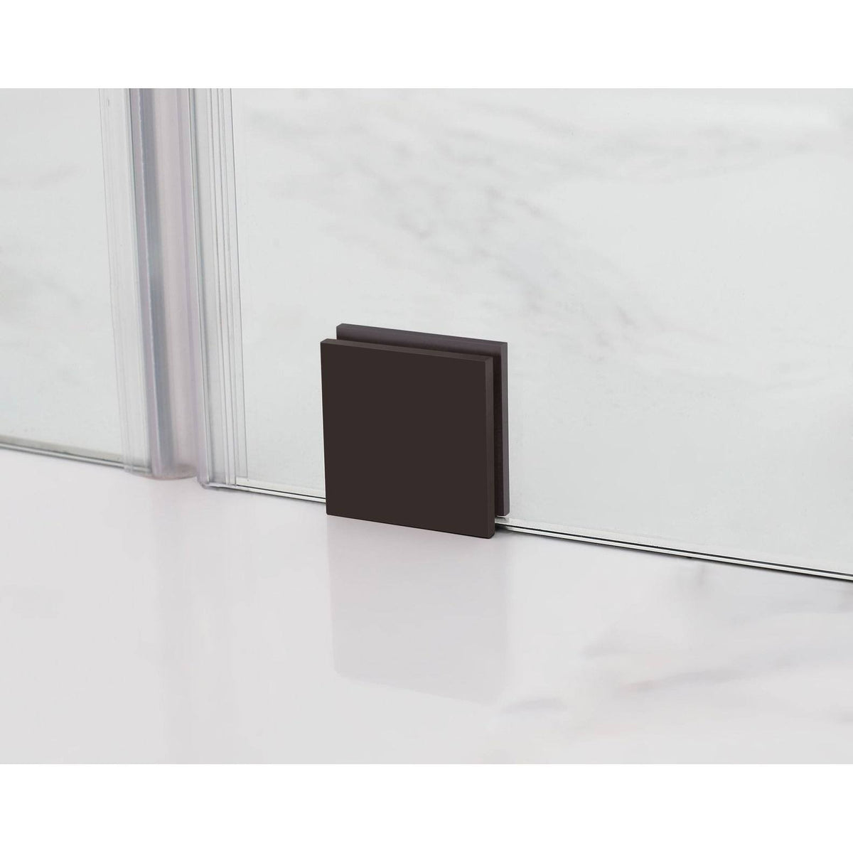 Frameless Hinged Shower Door, 55x22 x 72 P245562