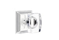 Windsor Crystal Knob Privacy Set Polished Chrome Z278