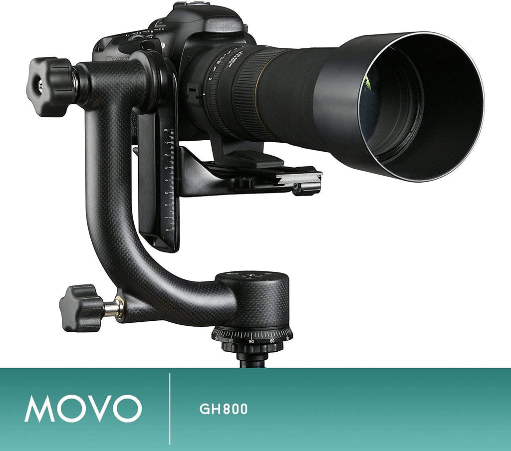 Carbon Fiber Gimbal Tripod Head with Arca-Swiss Quick-Release Plates B4780