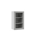 Assembled 18x30x12 in. Wall Kitchen Cabinet with Glass Door in Heron Gray W531