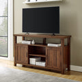 Dark Walnut Farmhouse Tall TV Stand L477218