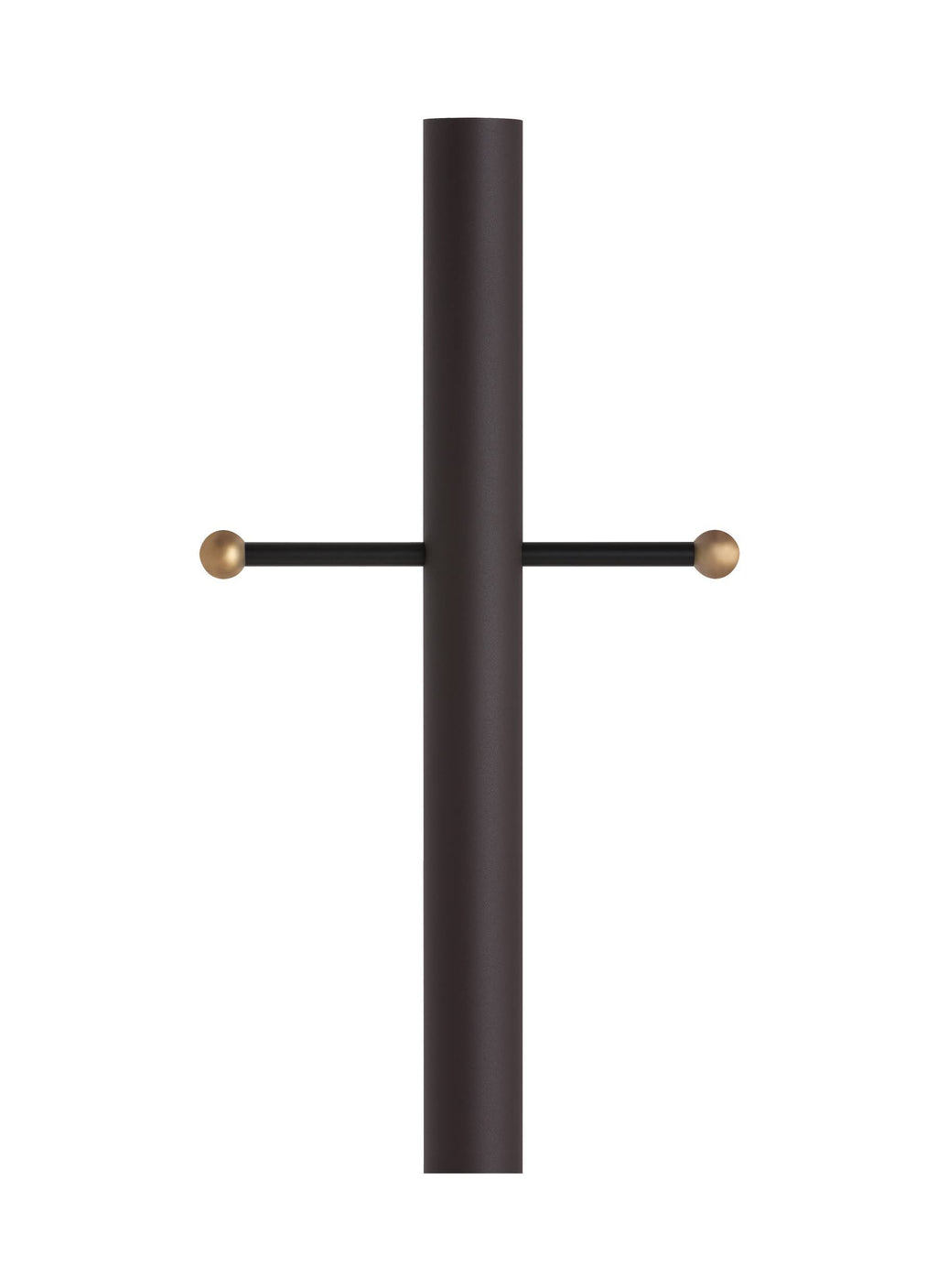 Antique Bronze Aluminum Post with Ladder Rest O867