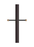 Antique Bronze Aluminum Post with Ladder Rest O867