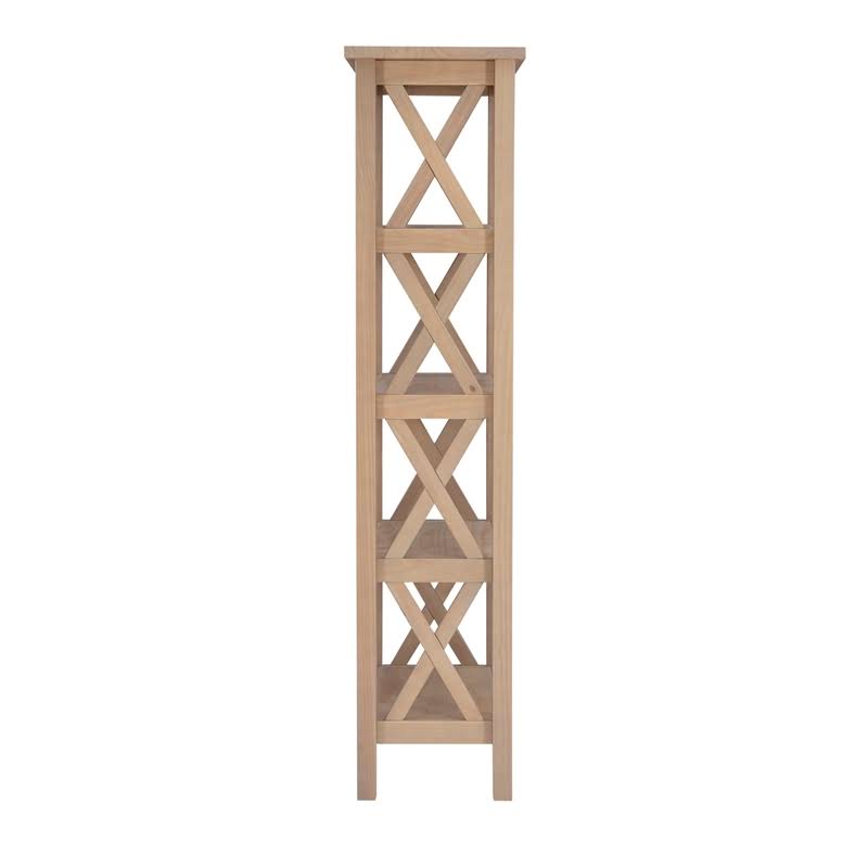 Driftwood Brown Pine Wood Bookcase V41678