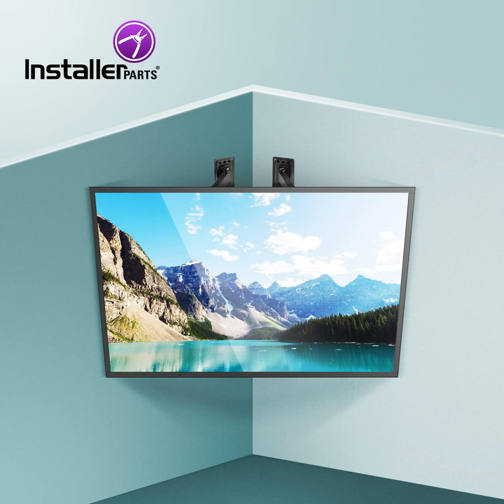 TV Corner Mount with Dual Extension Arm, Heavy Duty LCD LED TV Monitor W216