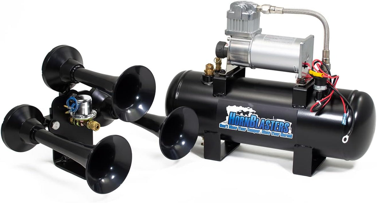 2 Gallon Air Horn Kit with 3 Trumpets F4008