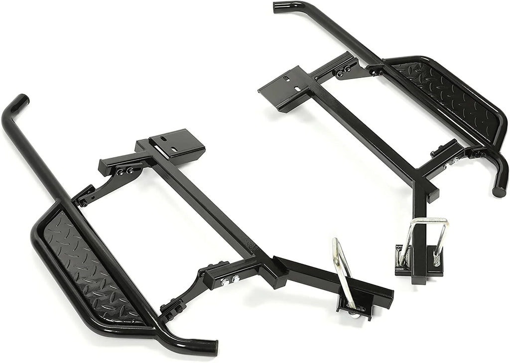 Black Steel Nerf Bars Step Down Kit S2577