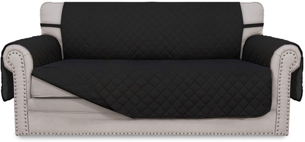 Sofa Slipcover Reversible Water Resistant Couch Cover with Elastic Straps Q591863