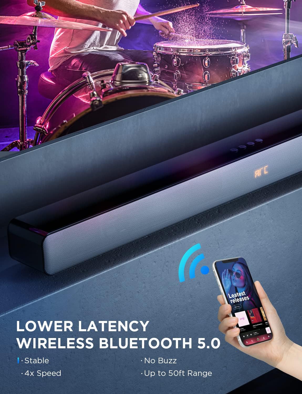 SoundBars for TV Speaker 100W, 2.0ch, Bluetooth, Pack of 2 P11668