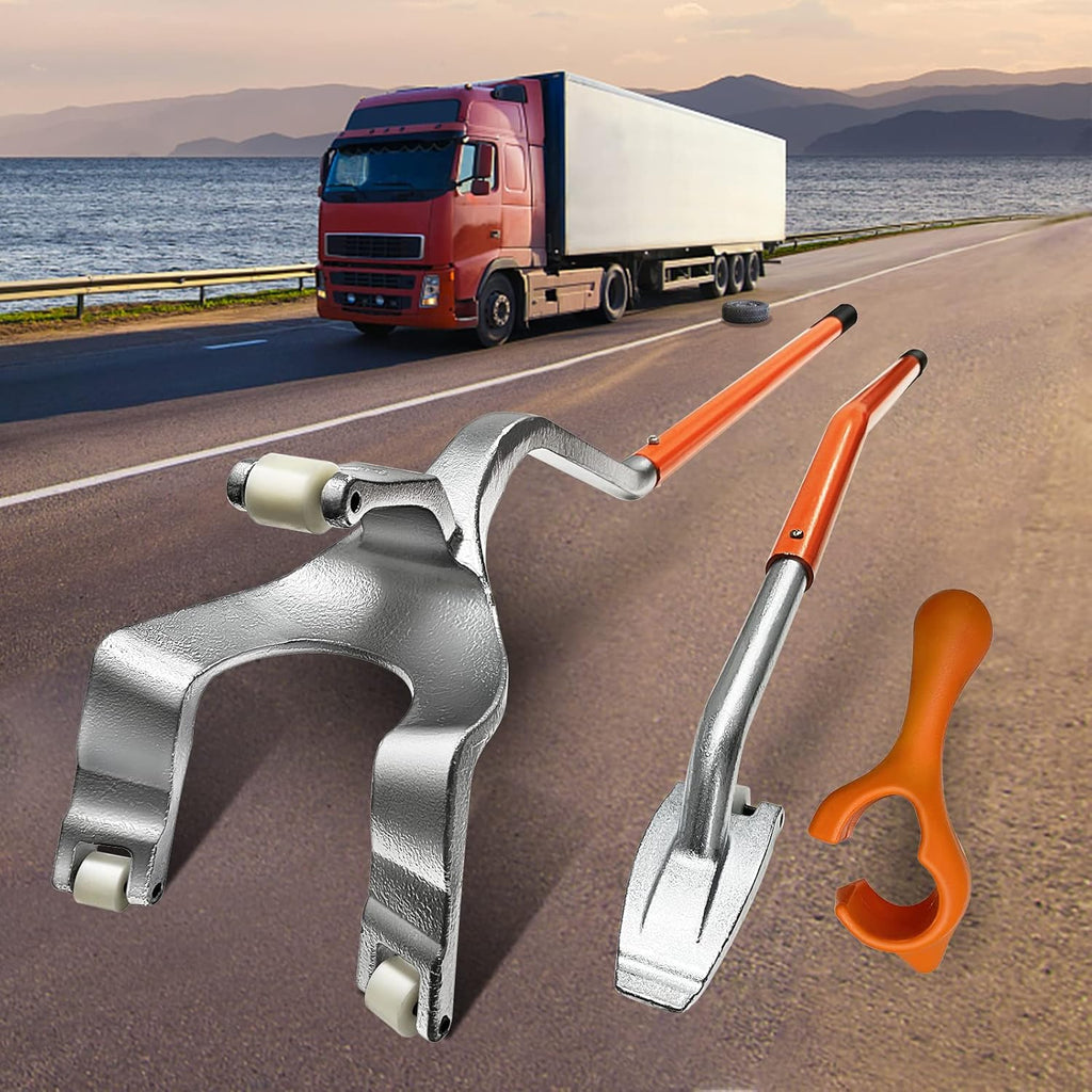 Tire Changer Tool Kit with Extra Bead Keeper, 17.5'' to 24'' Steel, Orange U6441