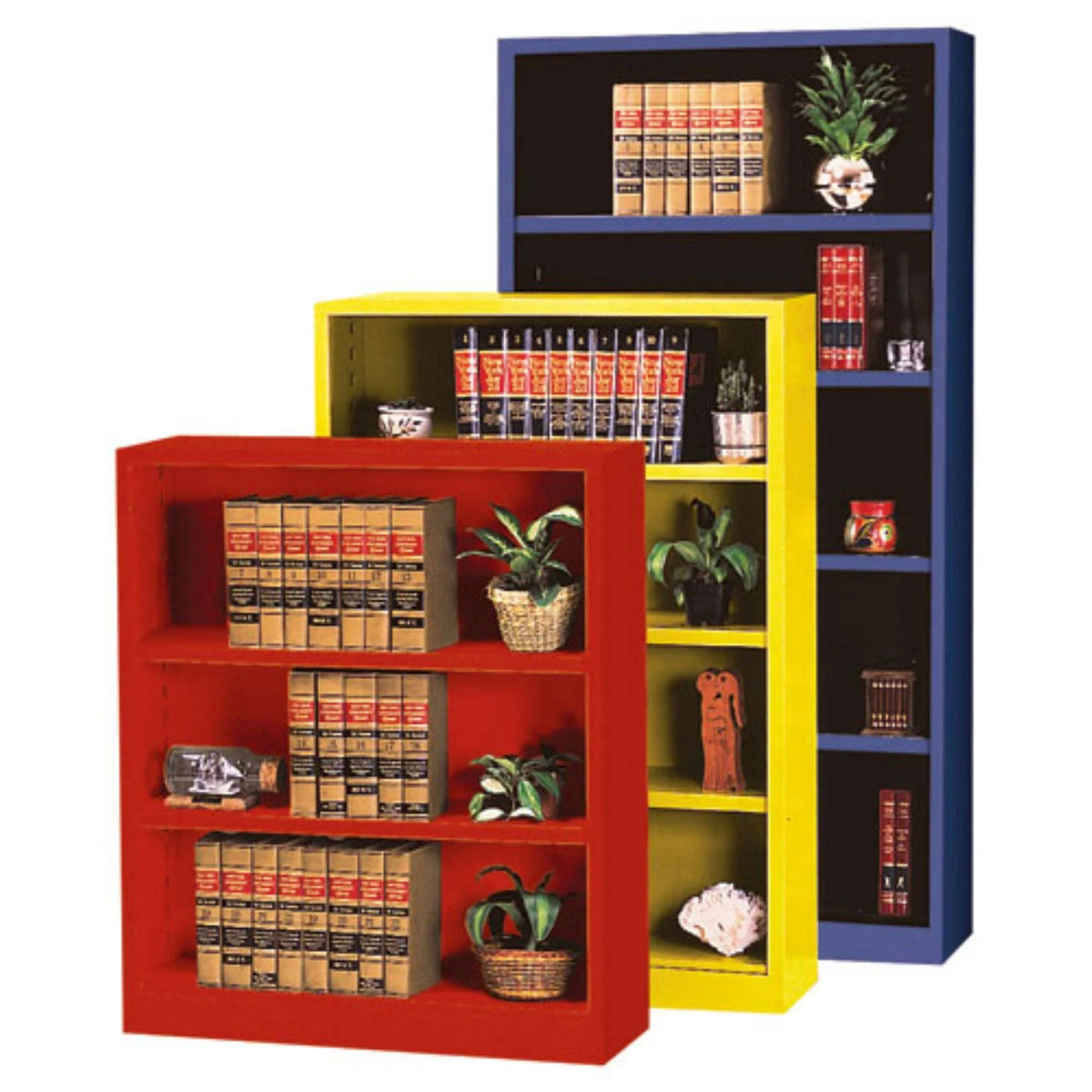 Blue Metal Bookcase J4662