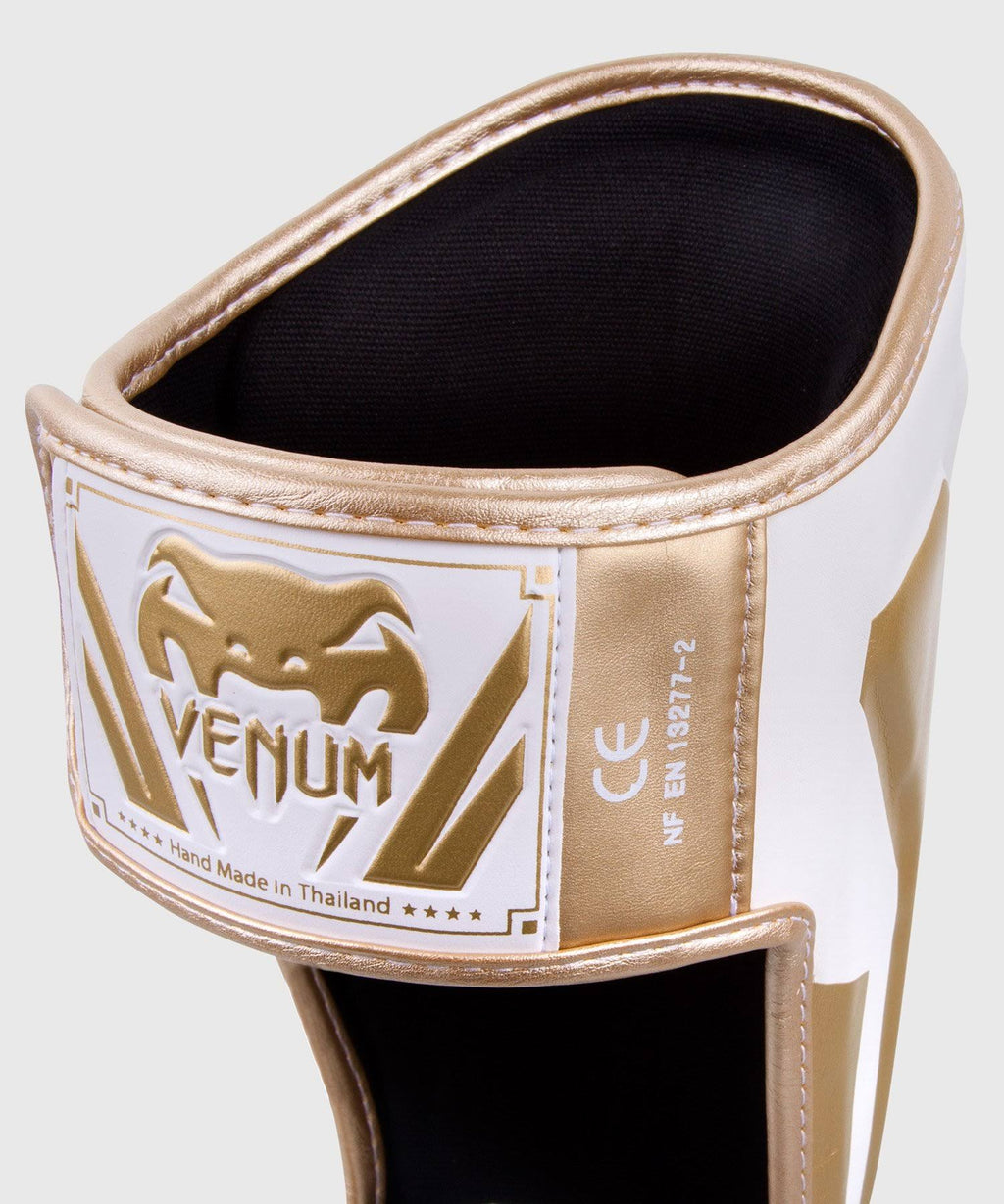 White/Gold XL Standup Shin Guards N61361