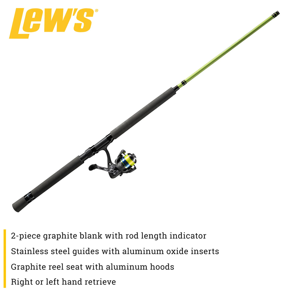 12-Foot Rod Spinning Reel and Fishing Rod Combo A268632